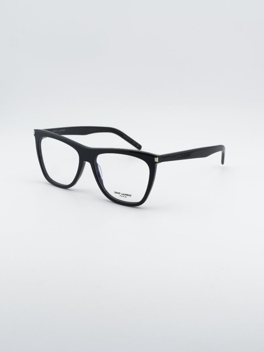 Saint Laurent SL518 001 Eyeglasses Black 56mm Square Frame